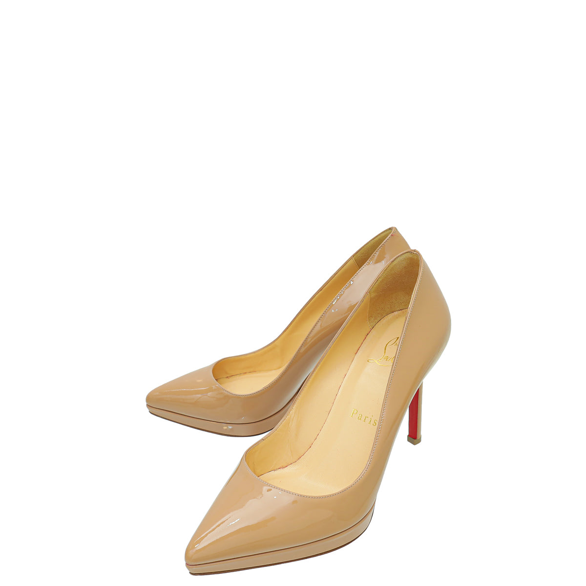 Christian Louboutin Nude Pigalle Plato 100 Pump 36-Christian Louboutin-THE CLOSET