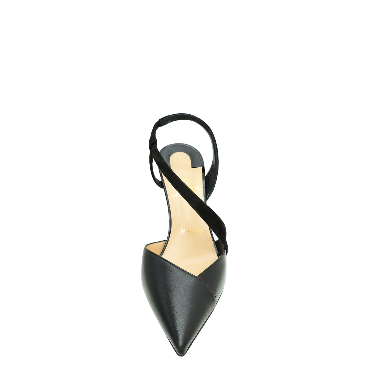 Christian Louboutin Black Platinana 85 Pump 36-Christian Louboutin-THE CLOSET