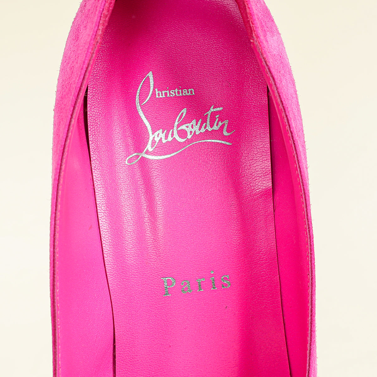 Christian Louboutin Hot Pink Kate Suede Pump 37.5