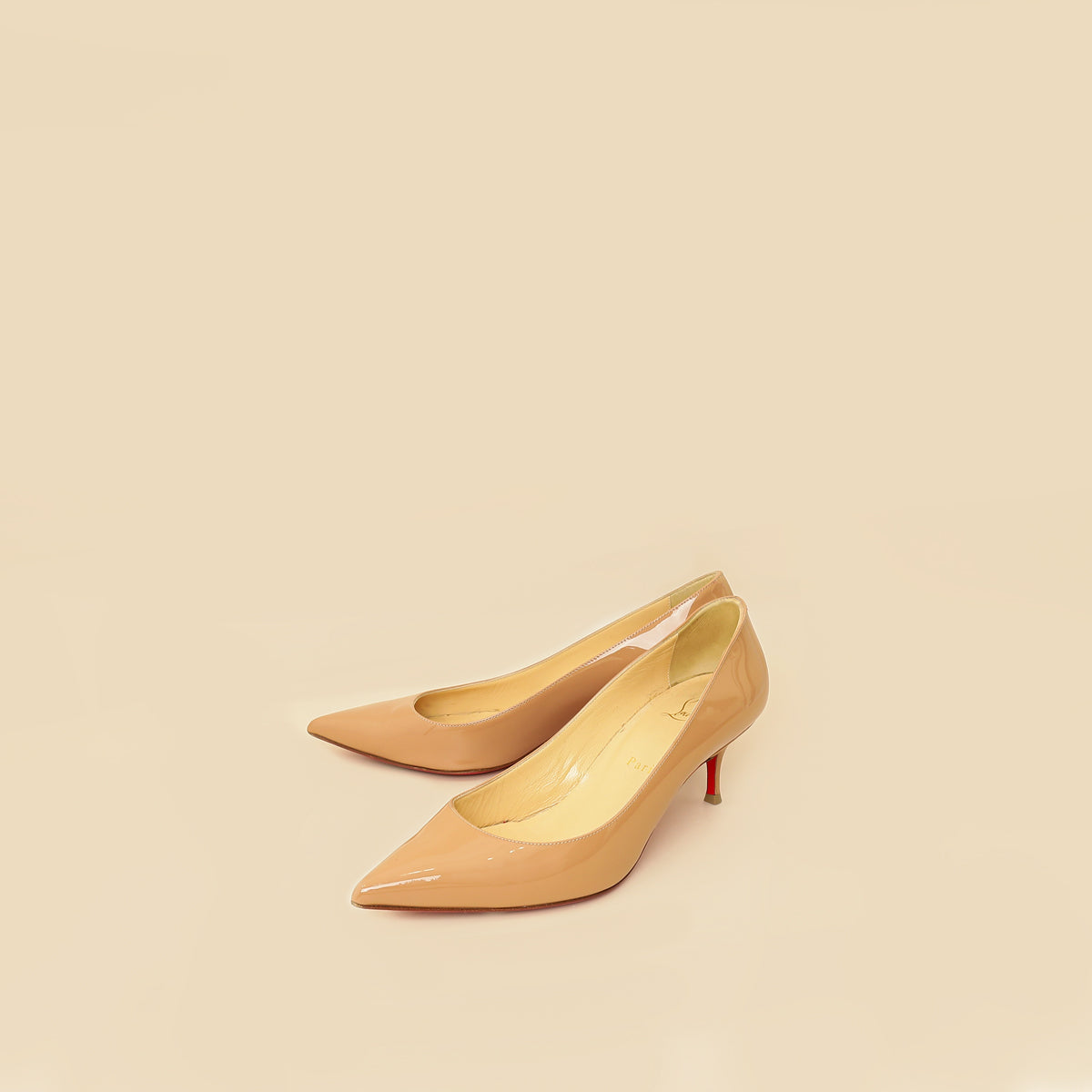 Christian Louboutin Nude Kate 60 Pumps