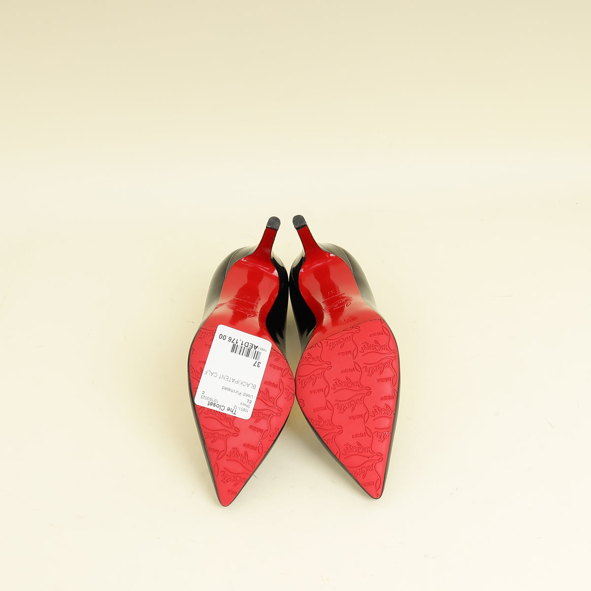 Christian Louboutin Black Pigalle Pump 37