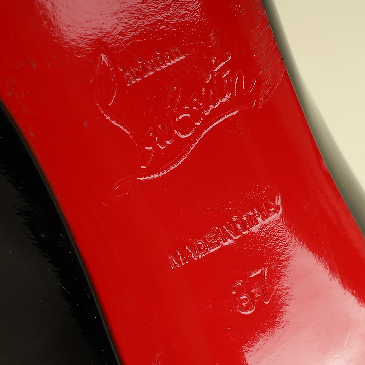 Christian Louboutin Black Pigalle Pump 37