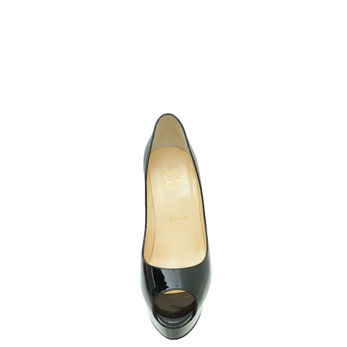 Christian Louboutin Black Lady Peep Pumps 37-Christian Louboutin-THE CLOSET