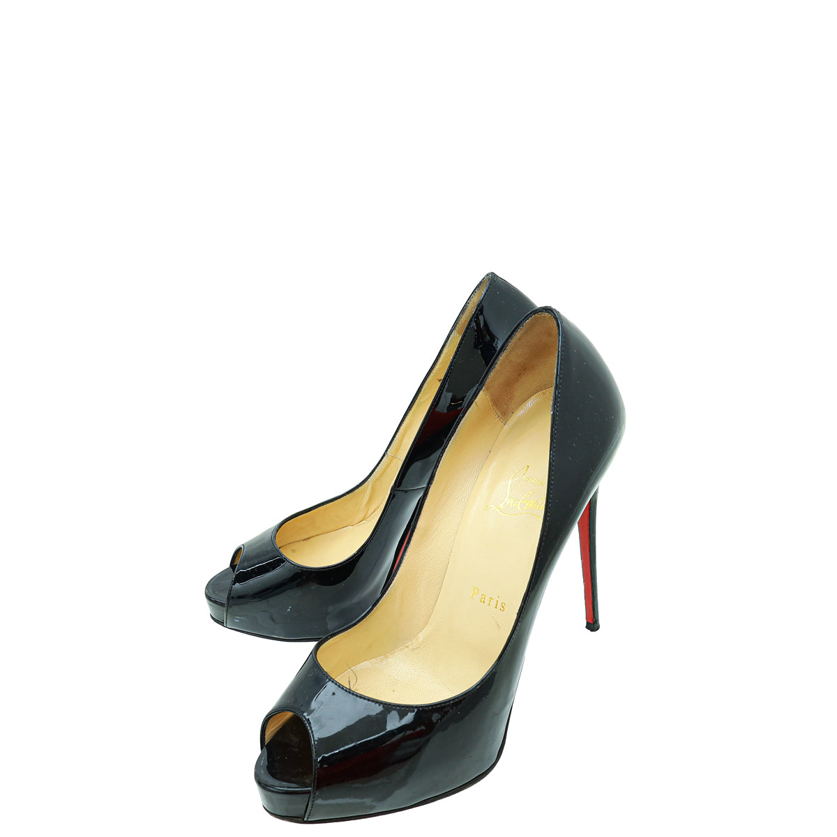 Christian Louboutin Black New Very Prive 120 Pumps 38.5-Christian Louboutin-THE CLOSET