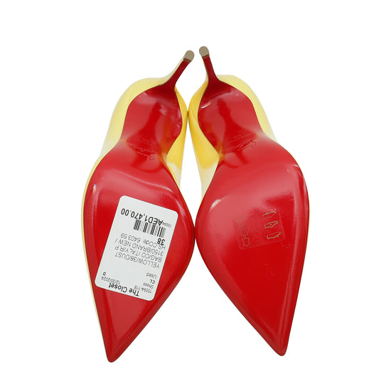 Christian Louboutin Yellow So Kate Pump 38