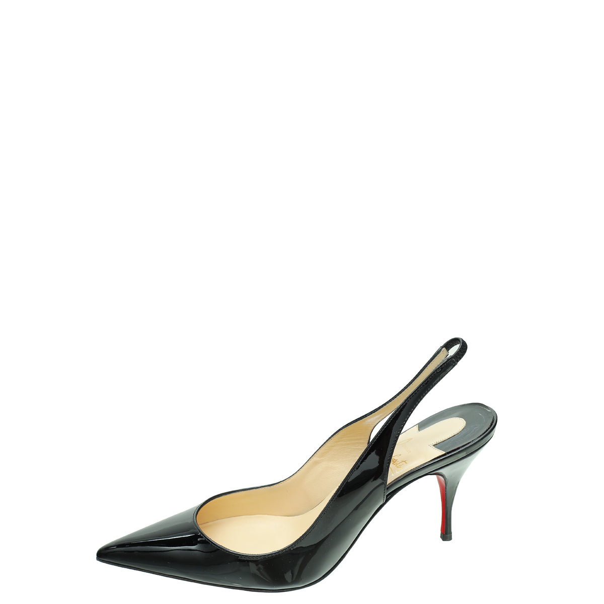 Christian Louboutin Black Clare Slingback 38