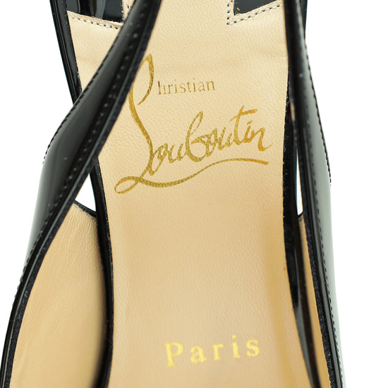 Christian Louboutin Black Clare Slingback 38