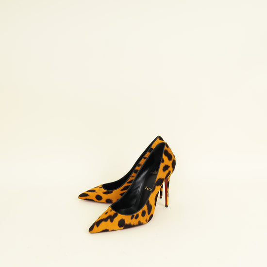 Christian Louboutin Bicolor Kate Leopard Pony Hair Pump 38