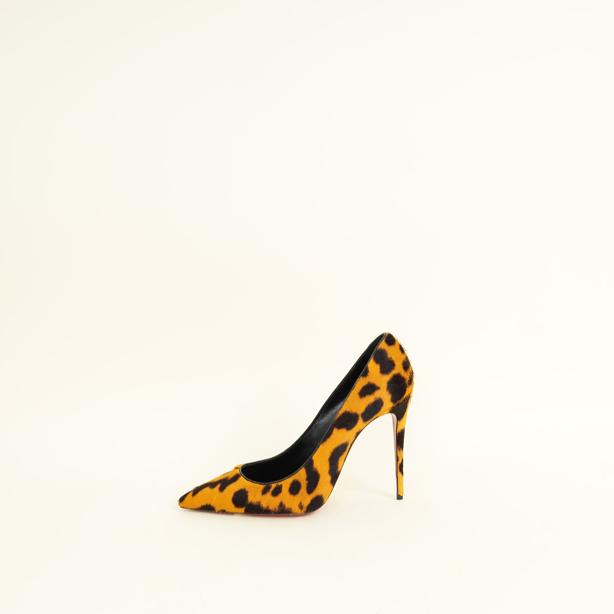 Christian Louboutin Bicolor Kate Leopard Pony Hair Pump 38