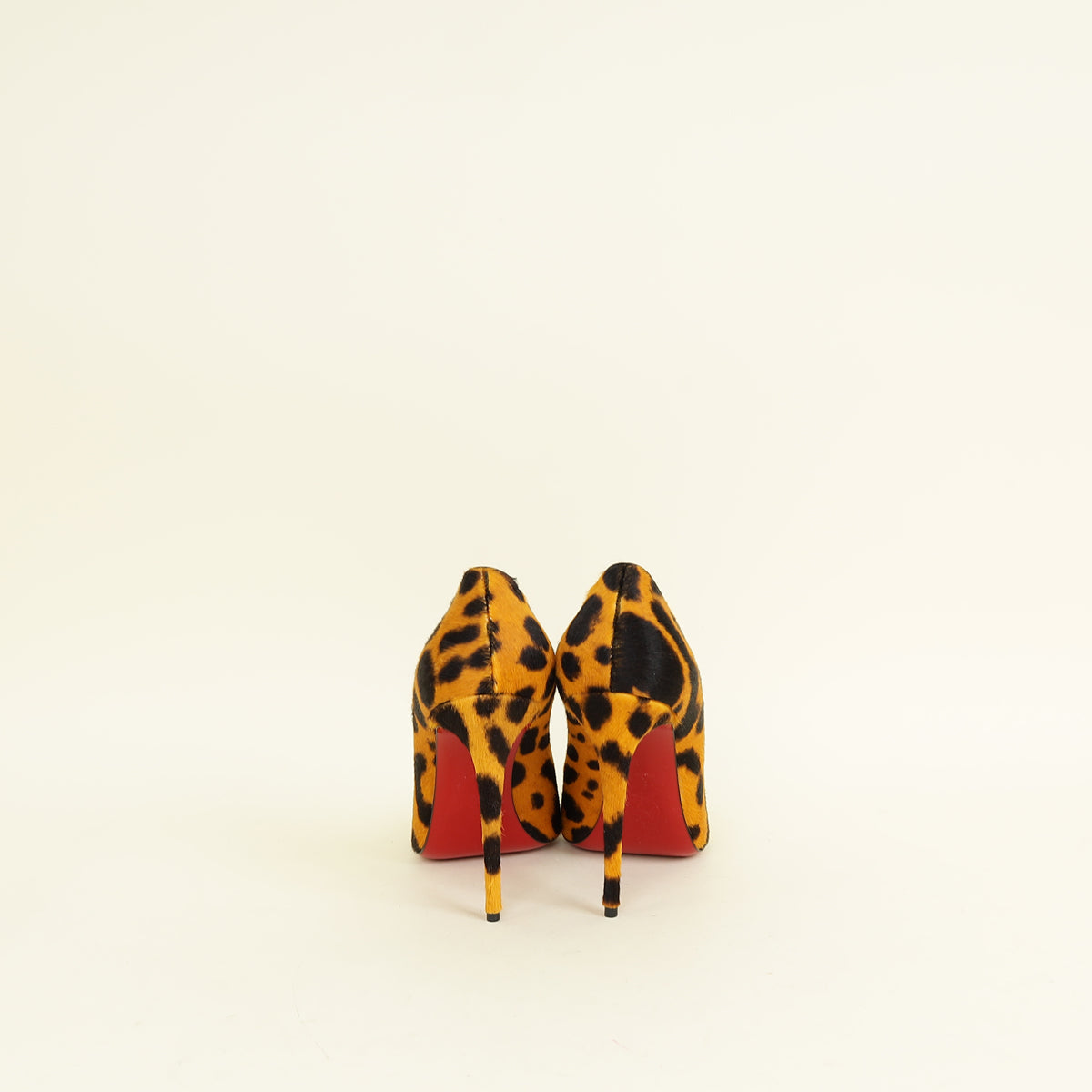 Christian Louboutin Bicolor Kate Leopard Pony Hair Pump 38