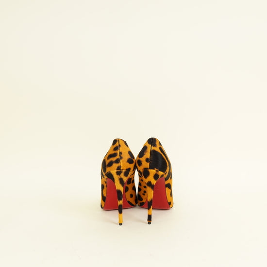 Christian Louboutin Bicolor Kate Leopard Pony Hair Pump 38