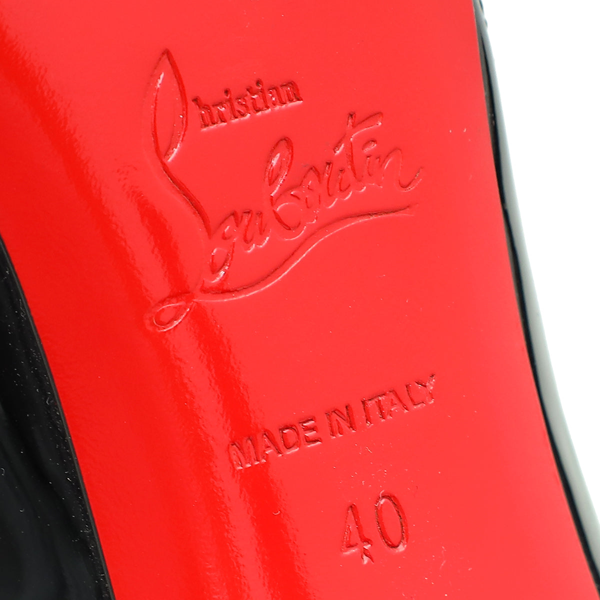 Load image into Gallery viewer, Christian Louboutin Black PVC Pump 40
