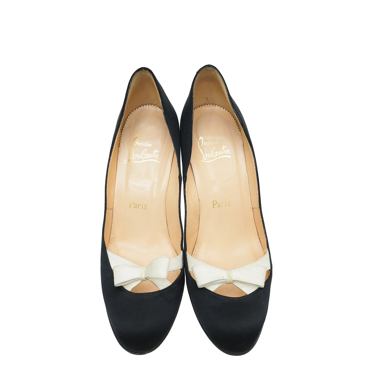 Load image into Gallery viewer, Christian Louboutin Bicolor Satin Bow Pump 40
