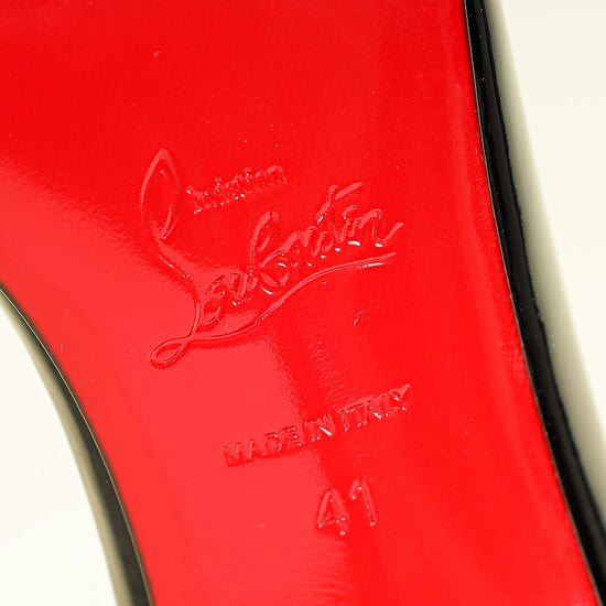 Christian Louboutin Black Iriza 100 Pumps 41