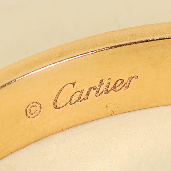 Cartier 18K Rose Gold Love Classic Model 4 Diamond Bracelet 17-Cartier-THE CLOSET