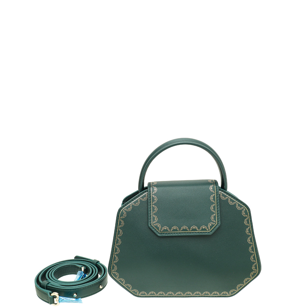Cartier Dark Green Guirlande De Cartier Top Handle Mini Bag-Cartier-THE CLOSET