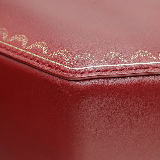 Cartier Red Guirlande De Cartier Top Handle Mini Bag