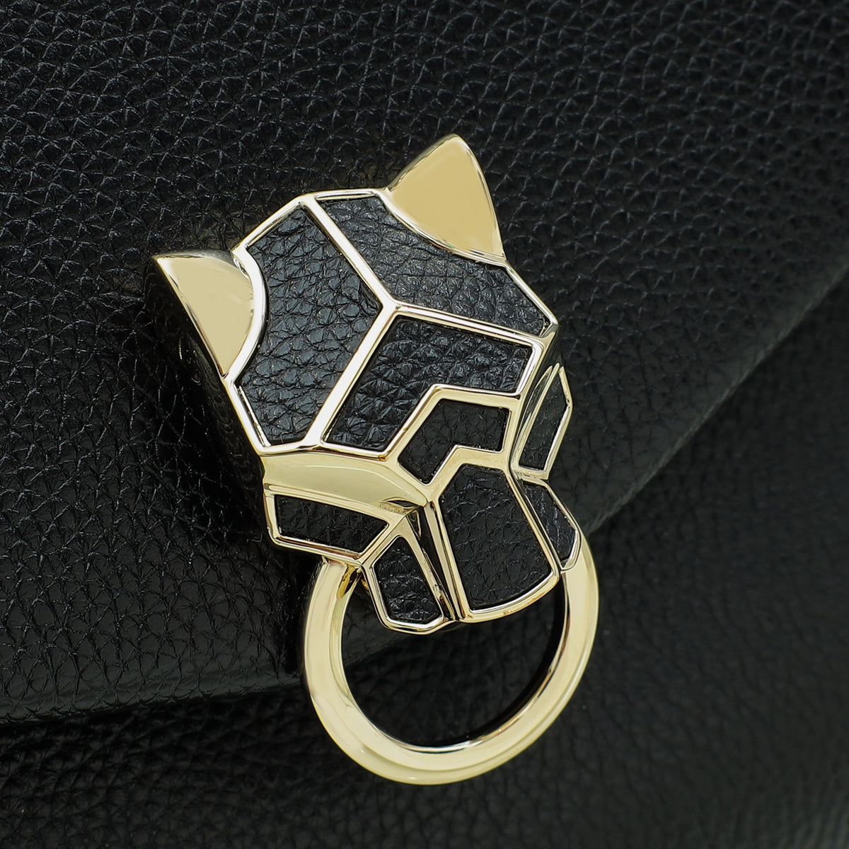 Cartier Black Panthère Graphique De Cartier Small Chain Bag