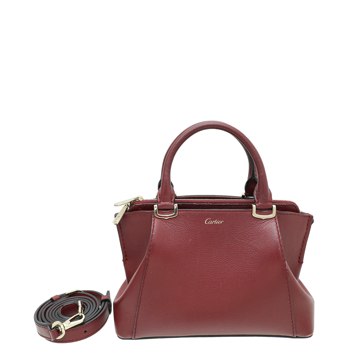 Cartier Burgundy C De Cartier Mini Bag-Cartier-THE CLOSET