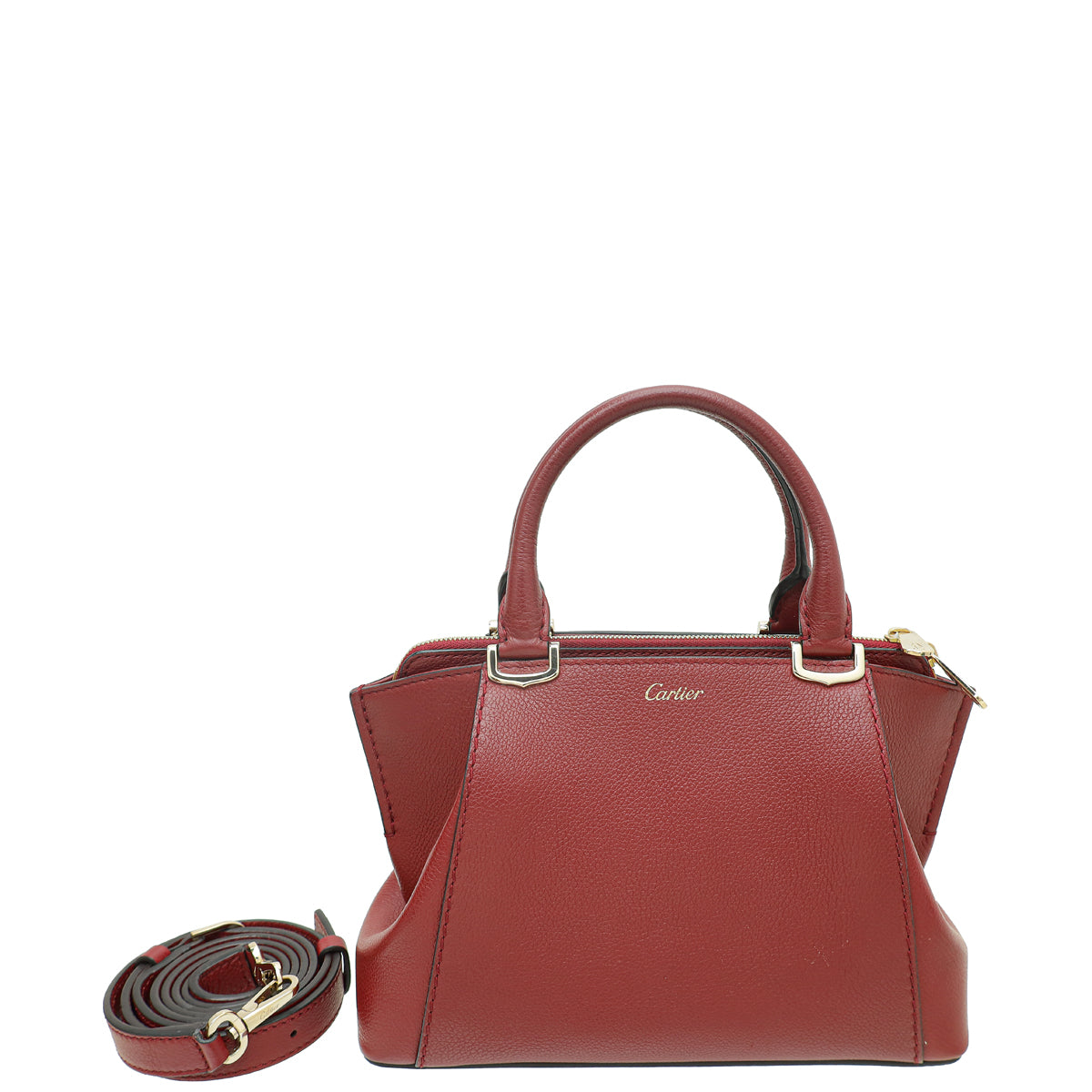 Cartier Burgundy C De Cartier Mini Bag-Cartier-THE CLOSET
