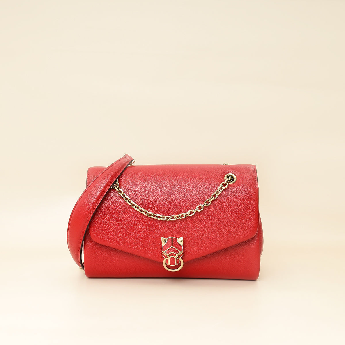 Cartier Red Panthère Graphique de Cartier Small Chain Bag-Cartier-THE CLOSET
