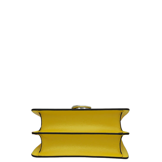 Cartier Yellow Panthere De Cartier Top Handle Mini Bag