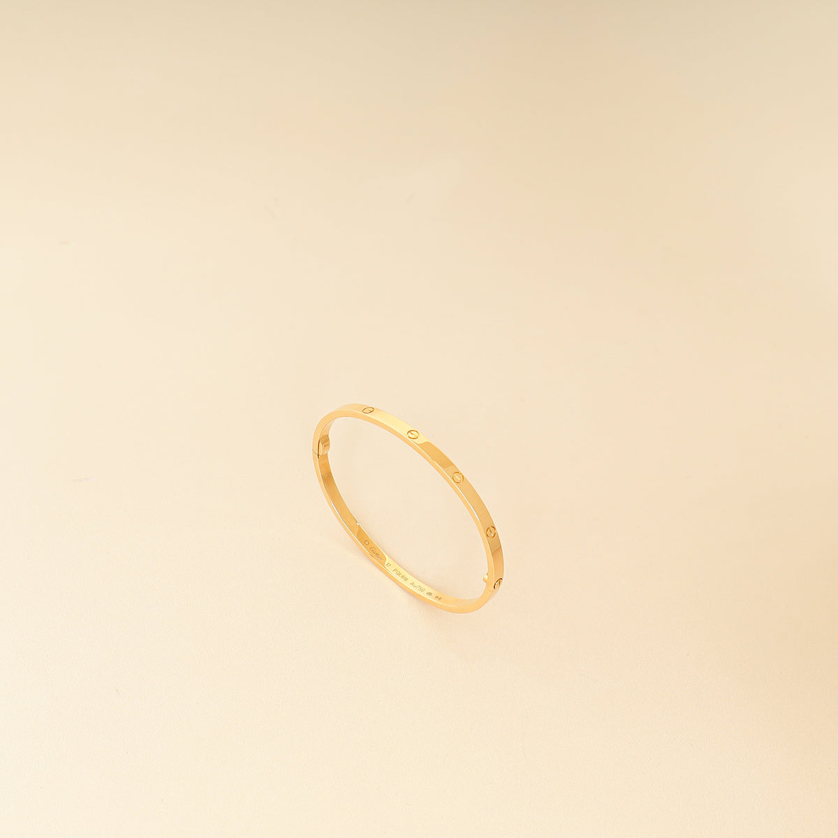 Cartier 18K Yellow Gold Love Small Model Bracelet 17-Cartier-THE CLOSET