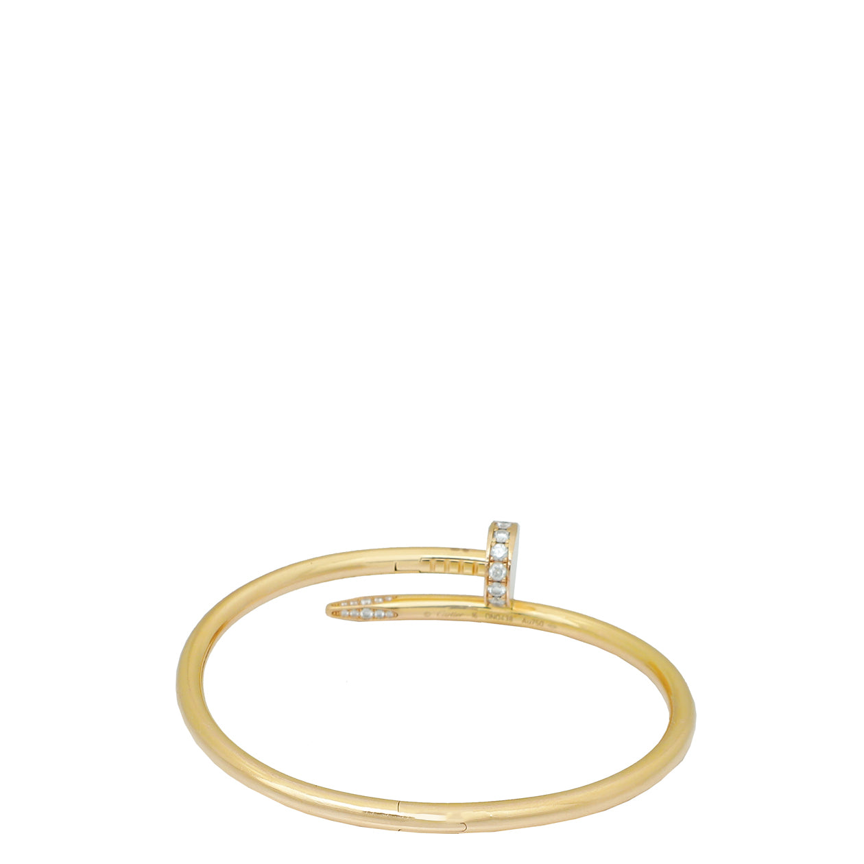 Cartier 18K Pink Gold Diamond Juste un Clou Bracelet 16-Cartier-THE CLOSET