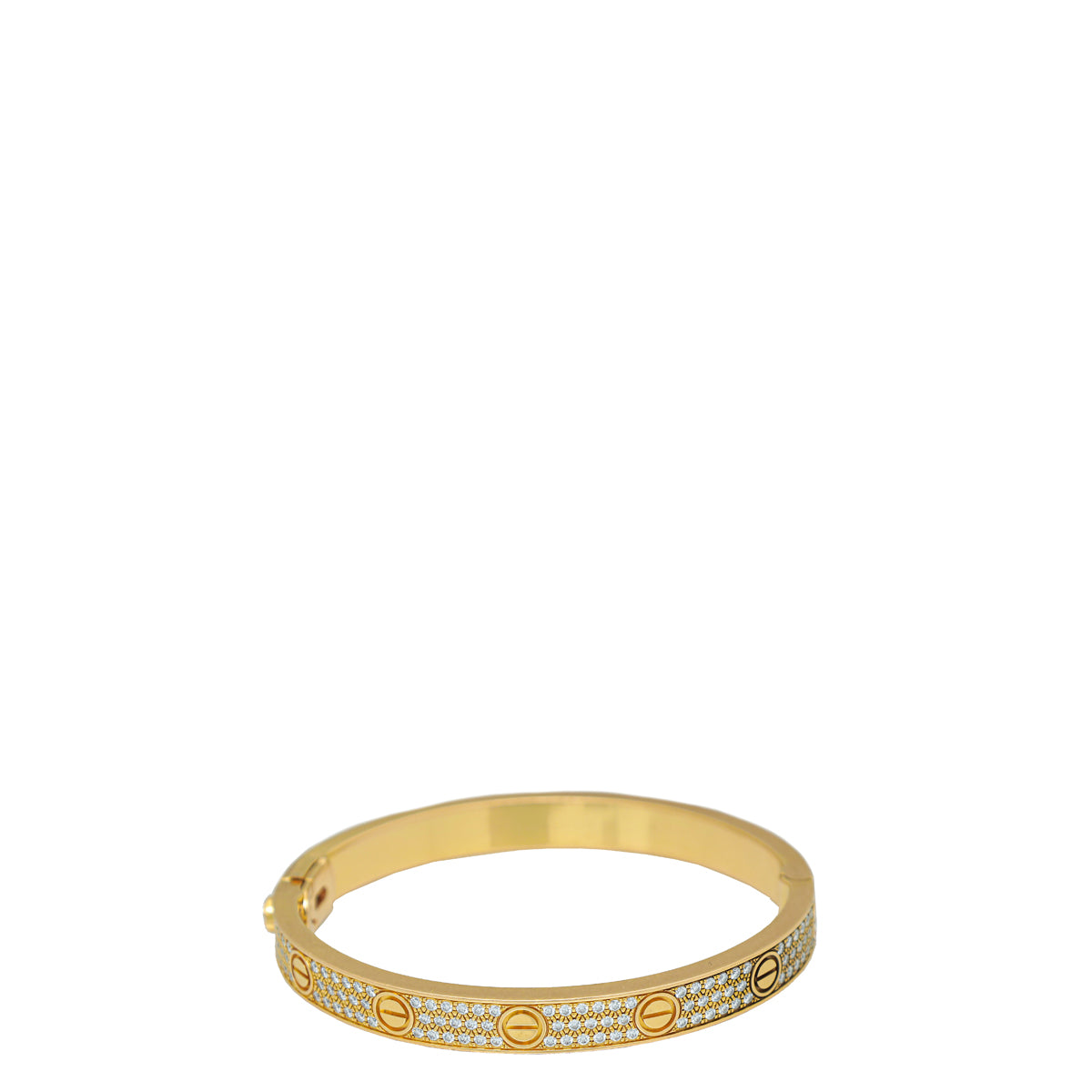 Cartier 18K Yellow Gold 204 Diamond Love Bracelet 17-Cartier-THE CLOSET