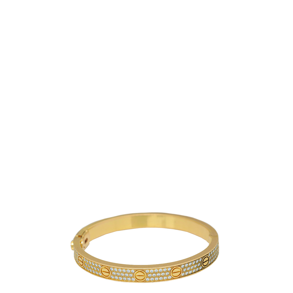 Cartier 18K Yellow Gold 204 Diamond Love Bracelet 17