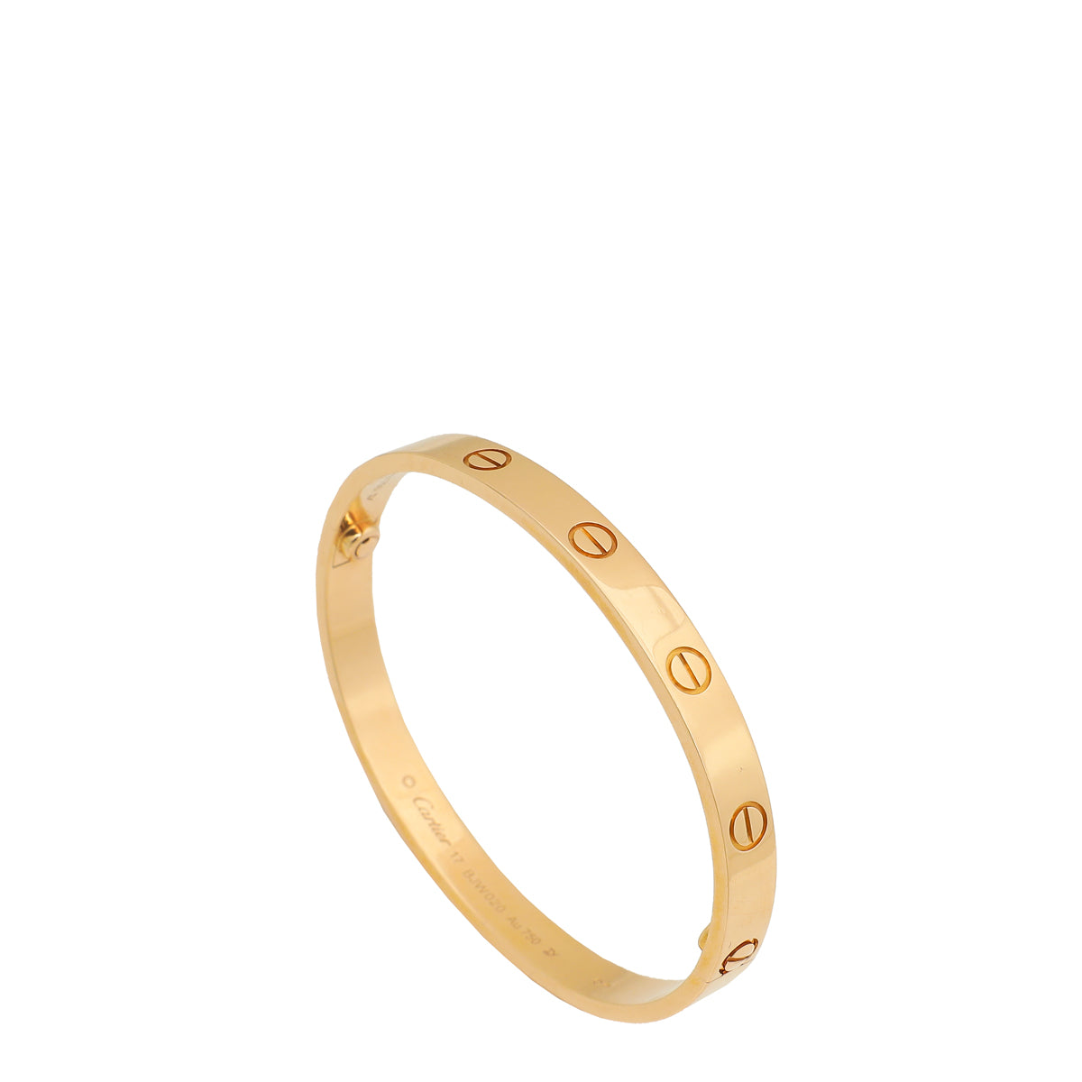 Cartier 18K Pink Gold Love Classic Bracelet 17-Cartier-THE CLOSET