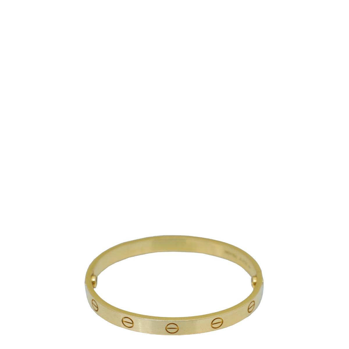 Cartier 18K Yellow Gold Love Classic Bracelet 17-Cartier-THE CLOSET