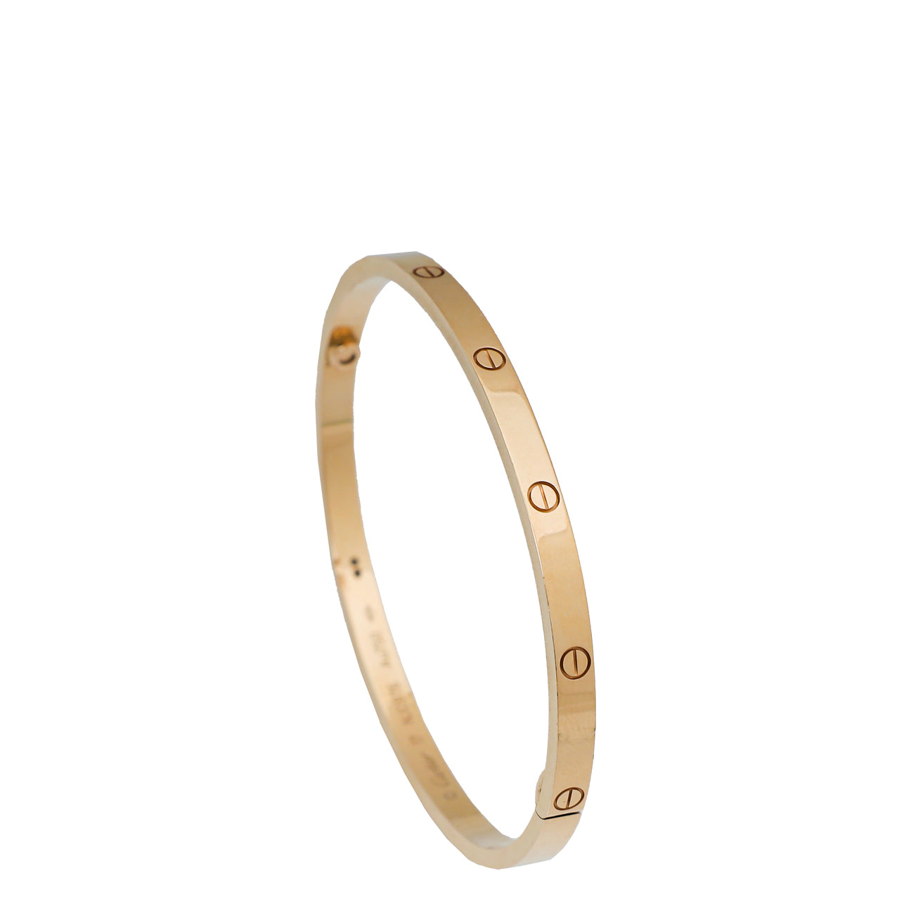 Cartier 18K Pink Gold Small Model Love Bracelet 17-Cartier-THE CLOSET