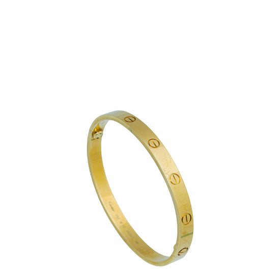 Cartier 18K Yellow Gold Love Bracelet 18