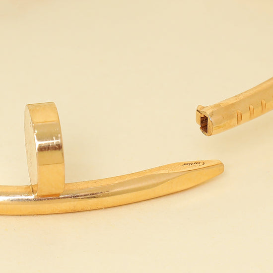 Cartier 18K Rose Gold Classic Model Juste Un Clou 3.5mm Bracelet 16-Cartier-THE CLOSET