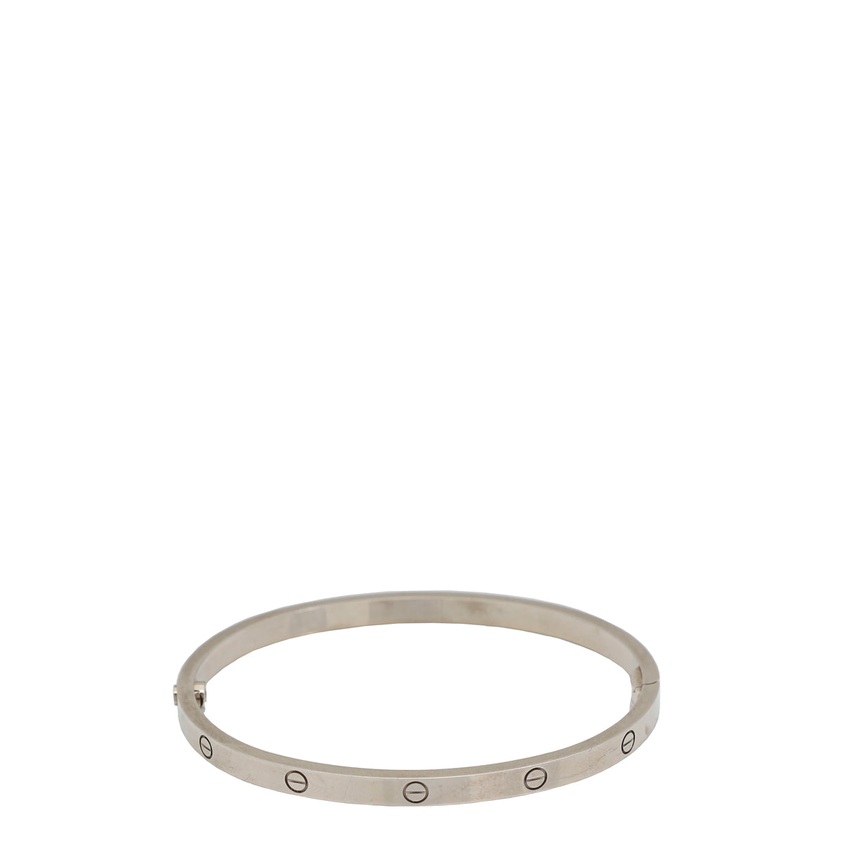 Cartier 18K White Gold Love Small Model Bracelet 16