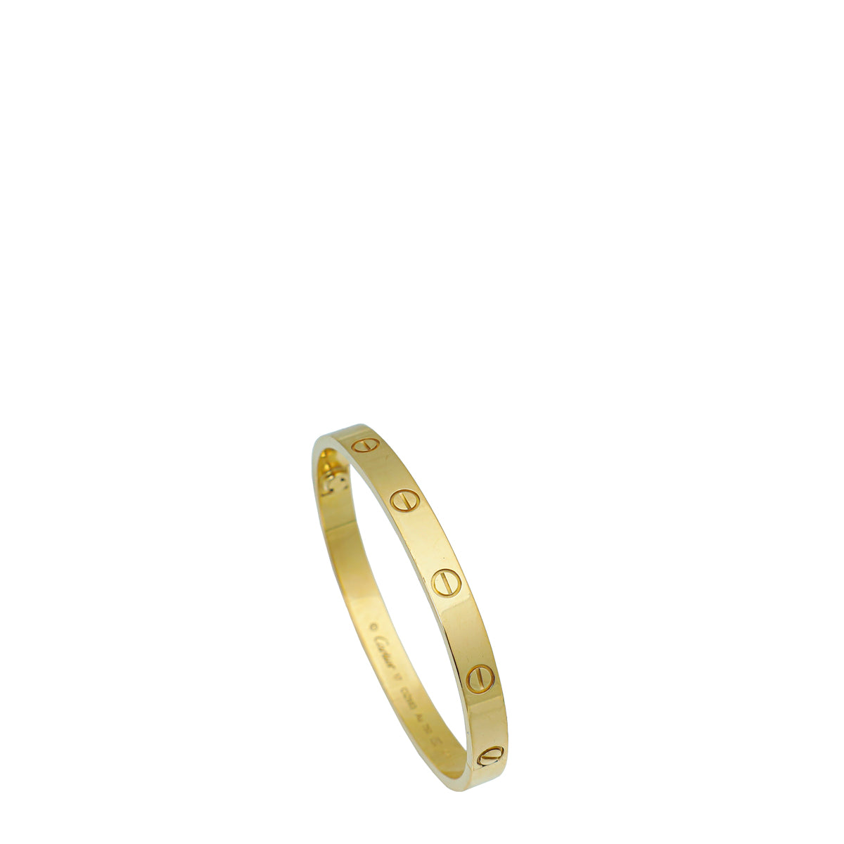 Cartier 18K Yellow Gold Love Classic Bracelet 17-Cartier-THE CLOSET