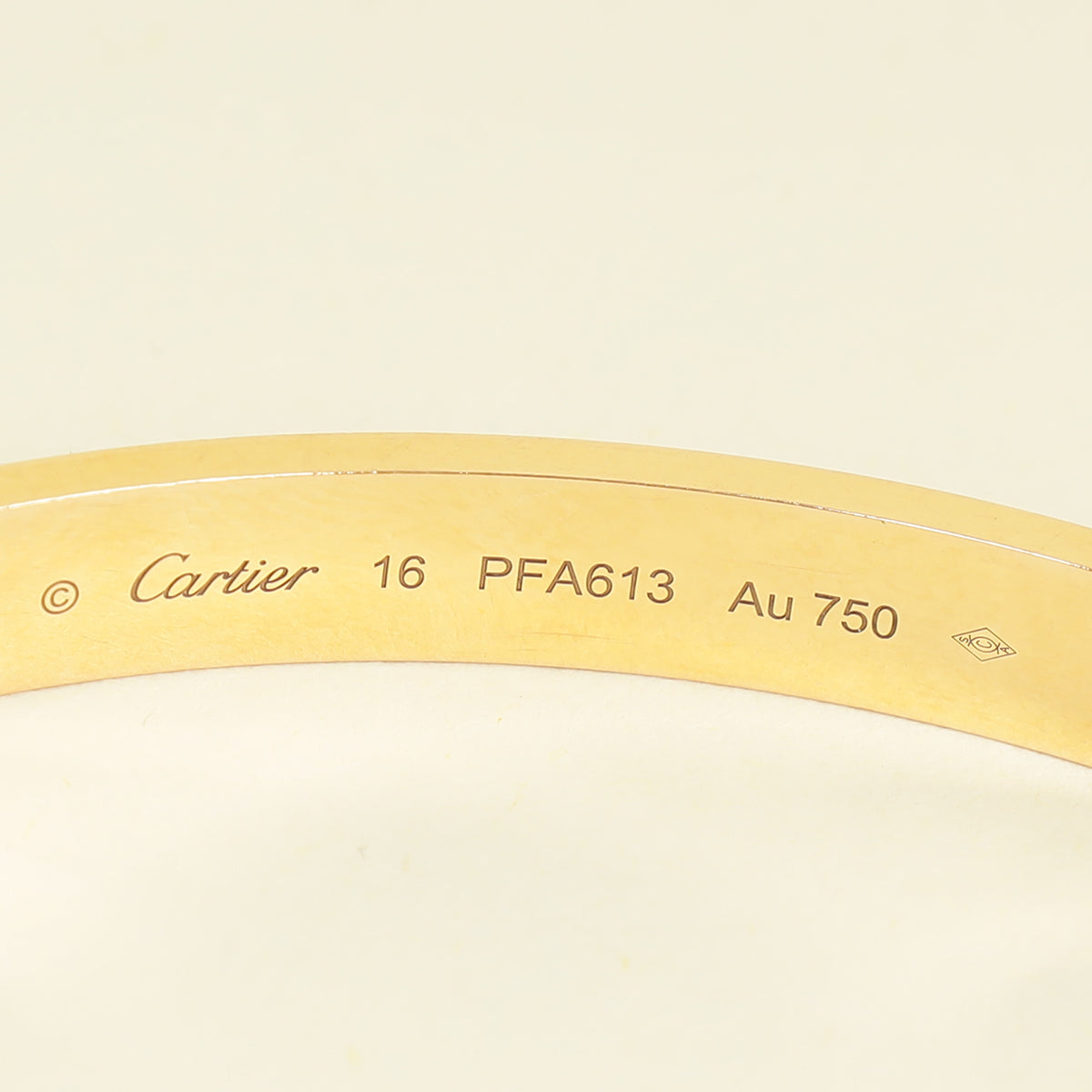 Cartier 18K Rose Gold Love Classic Model Bracelet 16