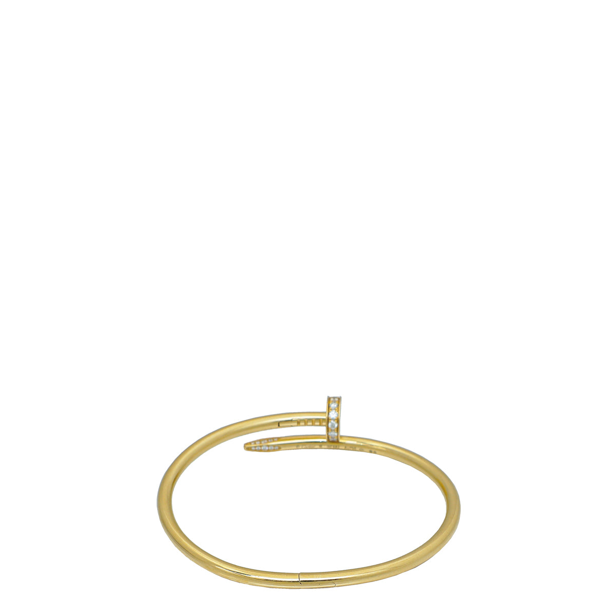 Cartier 18K Yellow Gold w/32 Diamonds Juste Un Clou Bracelet 18-Cartier-THE CLOSET