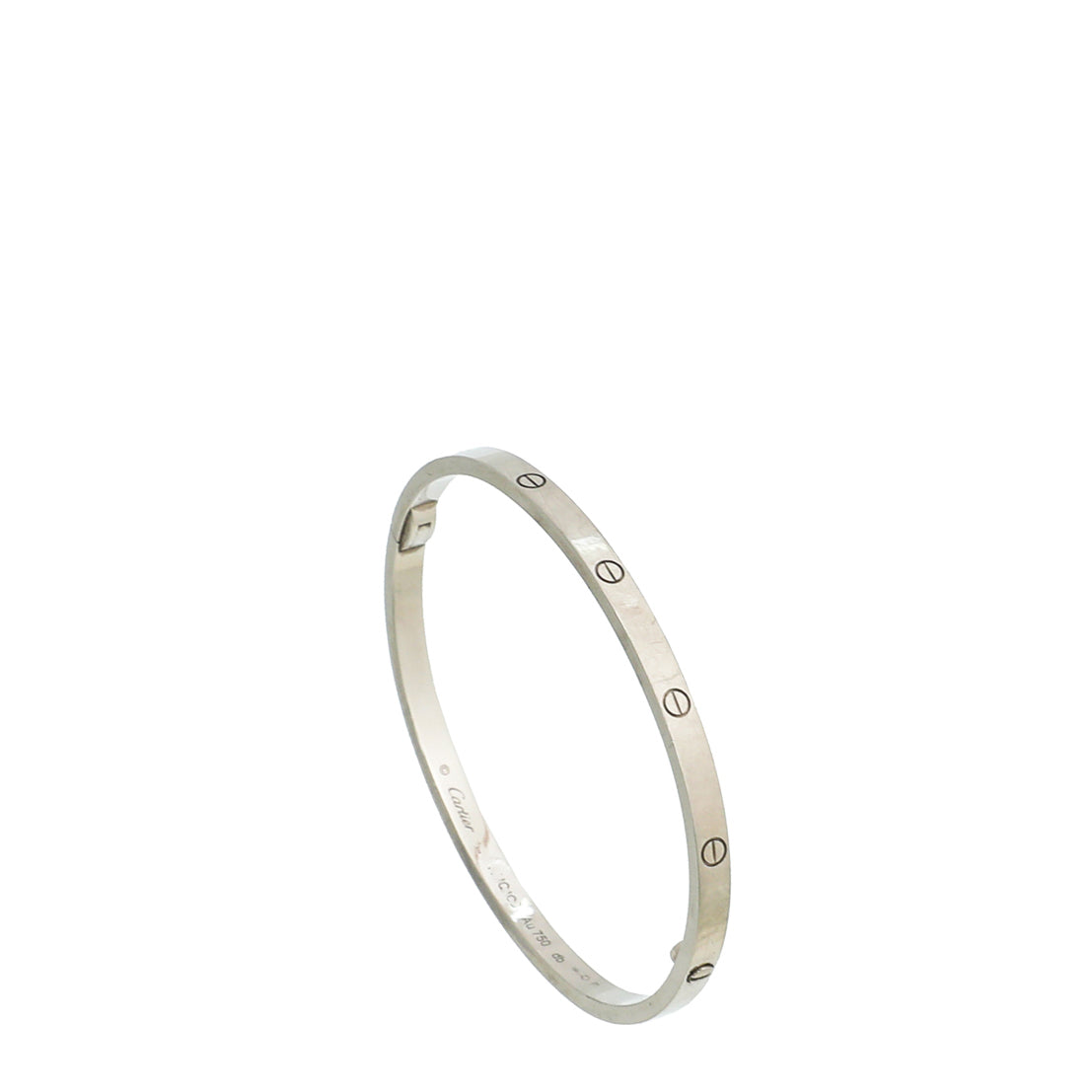 Load image into Gallery viewer, Cartier 18K White Gold Love Small Model Bracelet 18
