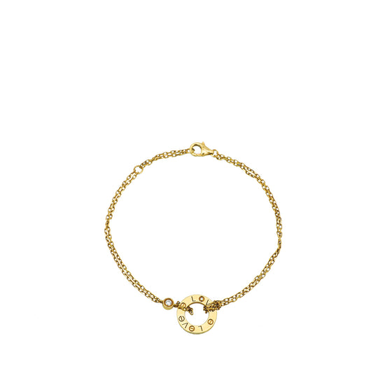 Load image into Gallery viewer, Cartier 18K Yellow Gold 2 Diamond Love Bracelet
