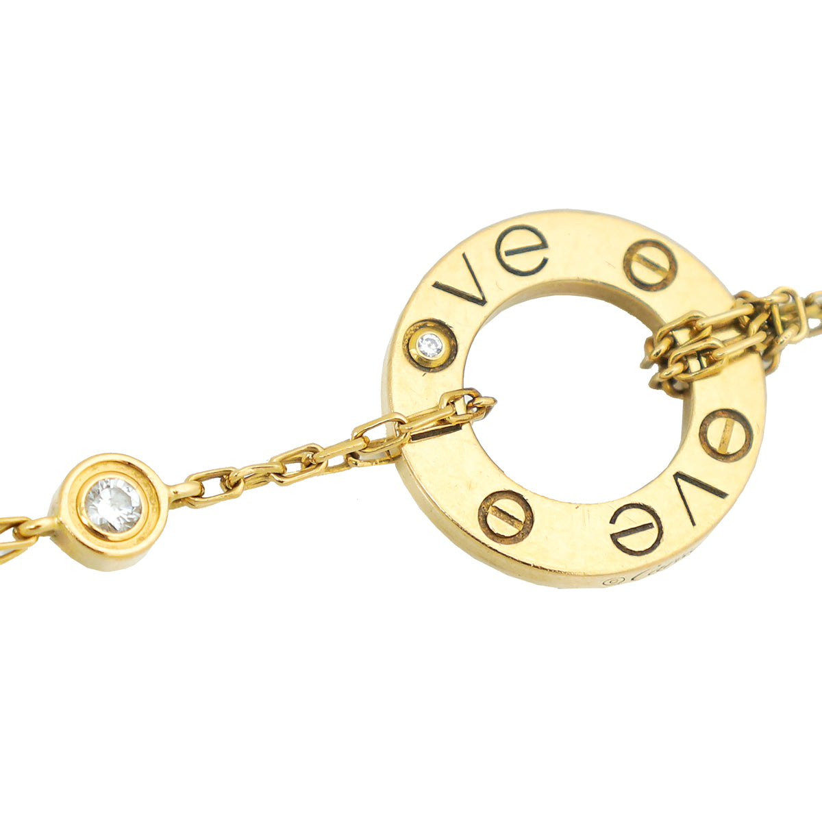 Load image into Gallery viewer, Cartier 18K Yellow Gold 2 Diamond Love Bracelet
