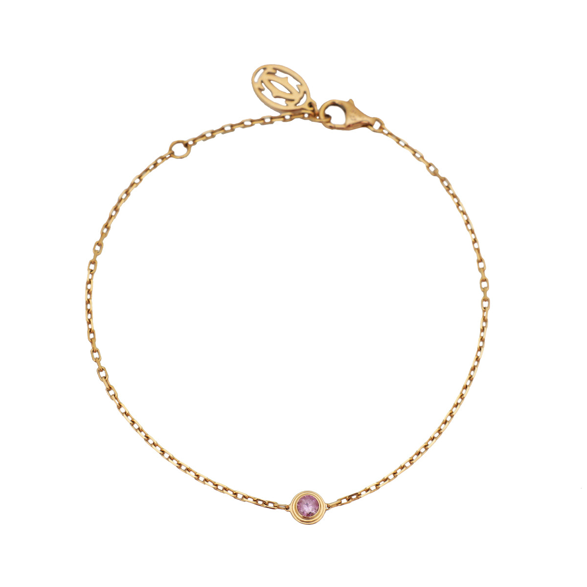 Cartier 18K Pink Gold Sapphire D'Amour Bracelet