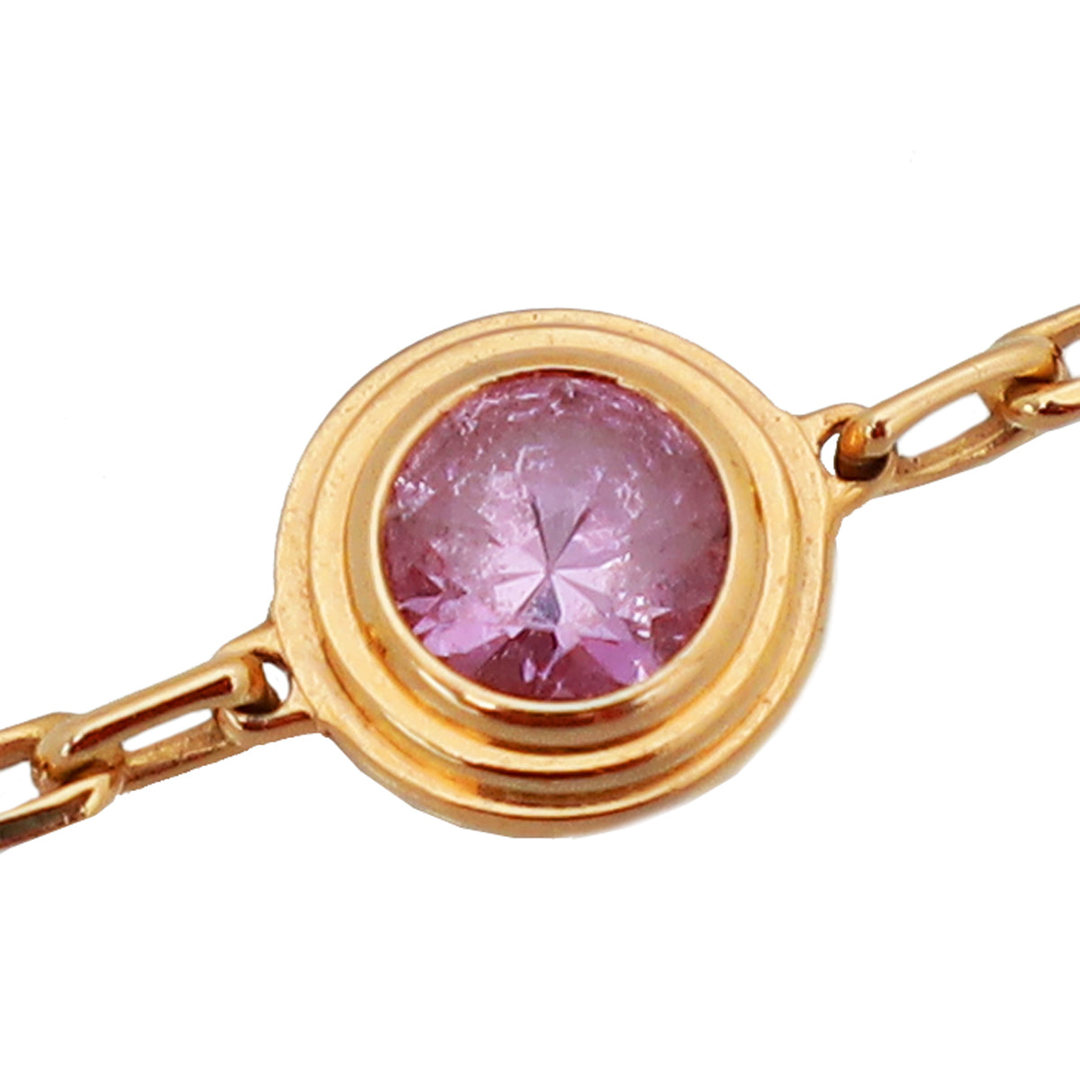 Cartier 18K Pink Gold Sapphire D'Amour Bracelet-Cartier-THE CLOSET