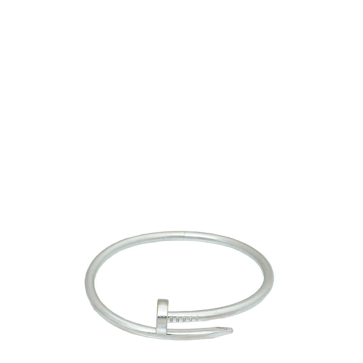 Cartier 18K White Gold Juste un Clou Bracelet 16-Cartier-THE CLOSET