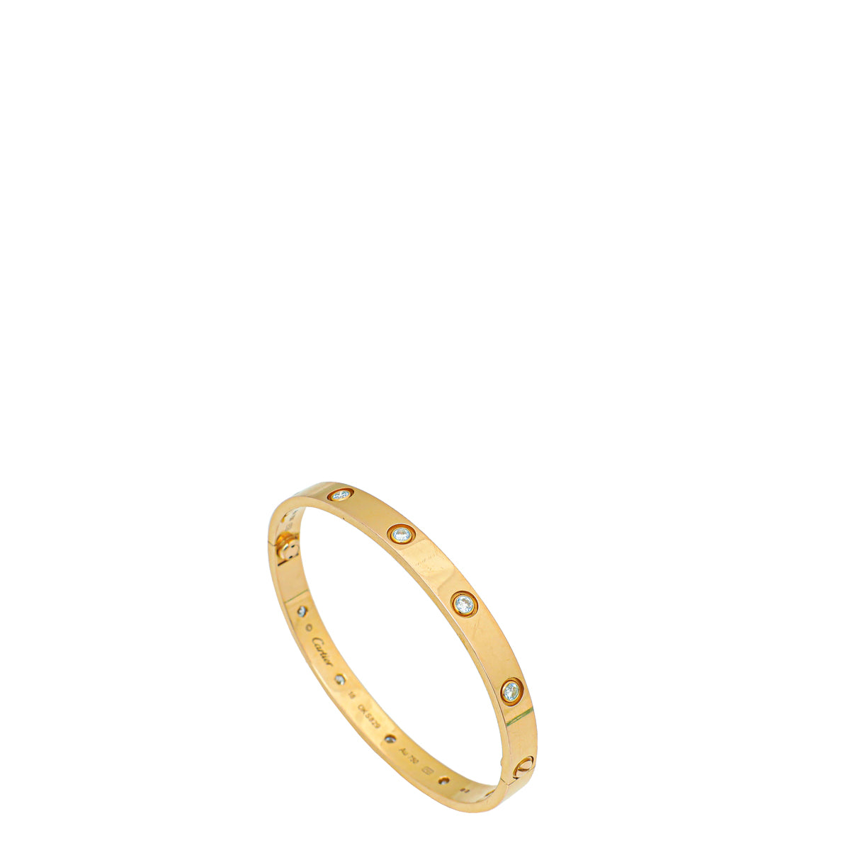 Cartier 18K Rose Gold 10 Diamond Love Bracelet 18-Cartier-THE CLOSET