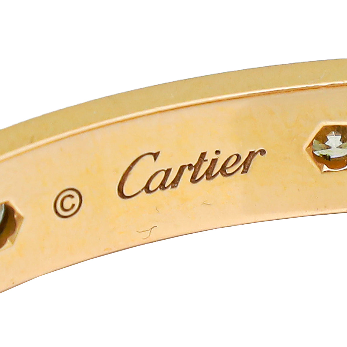 Cartier 18K Rose Gold 10 Diamond Love Bracelet 18