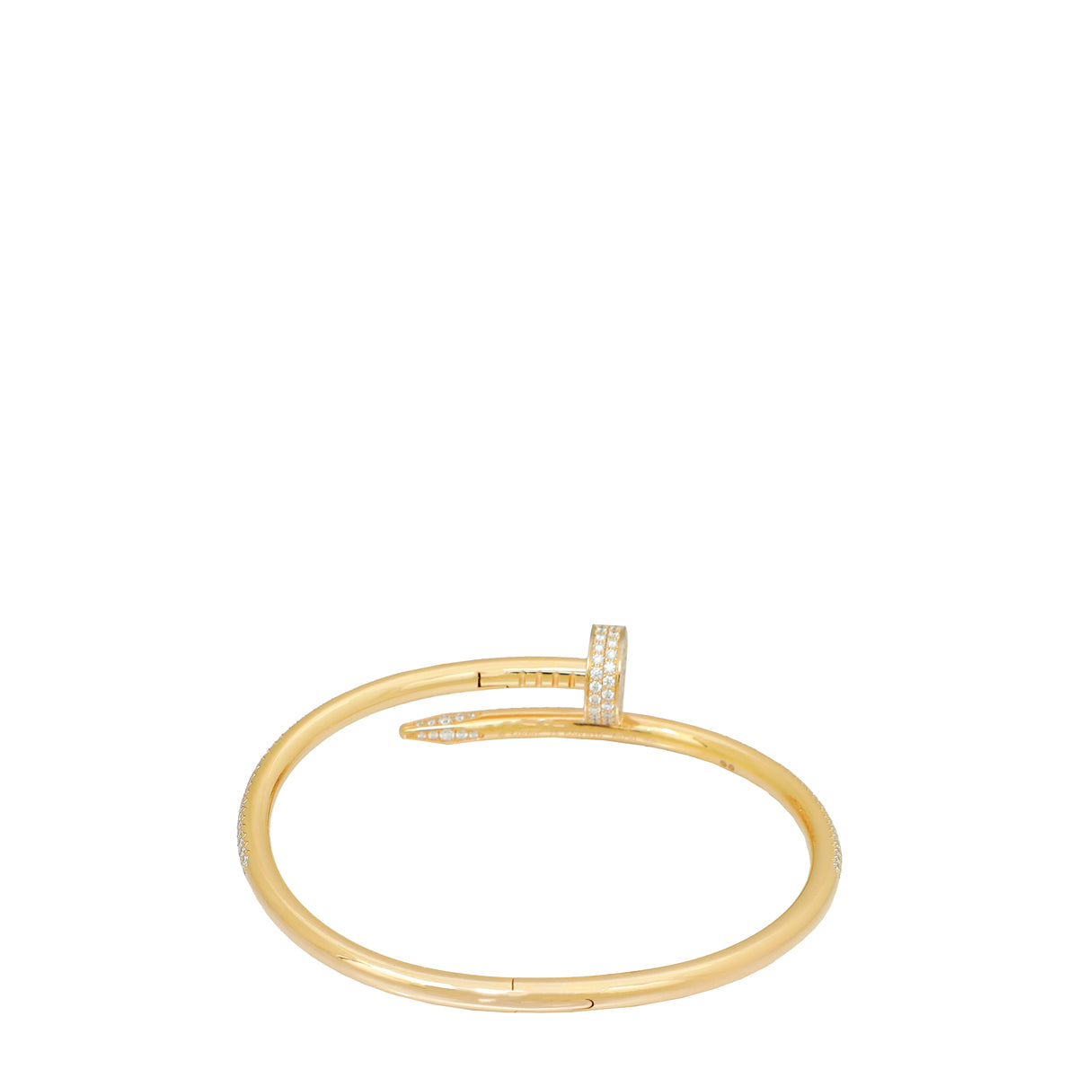 Cartier 18K Rose Gold Diamond Juste Un Clou Bracelet 16-Cartier-THE CLOSET
