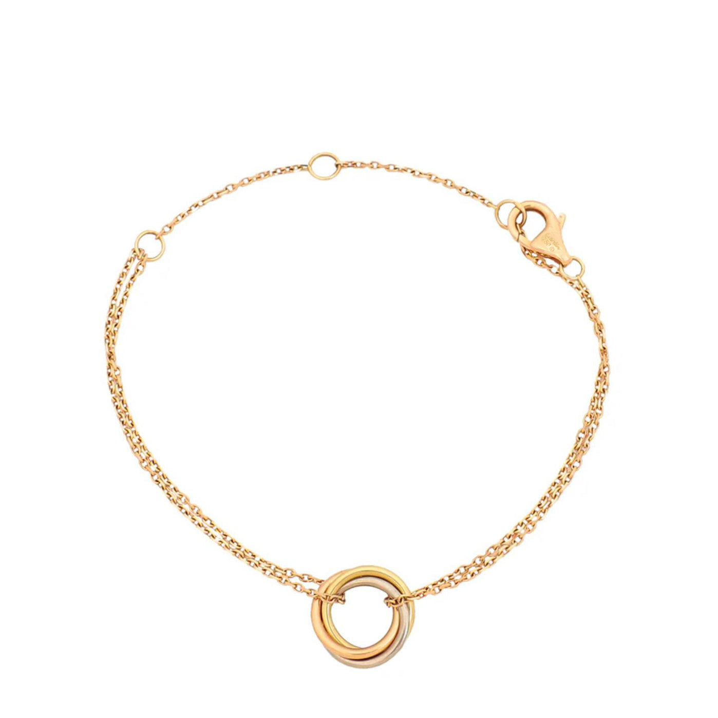 Cartier 18K Trinity Bracelet On Chain