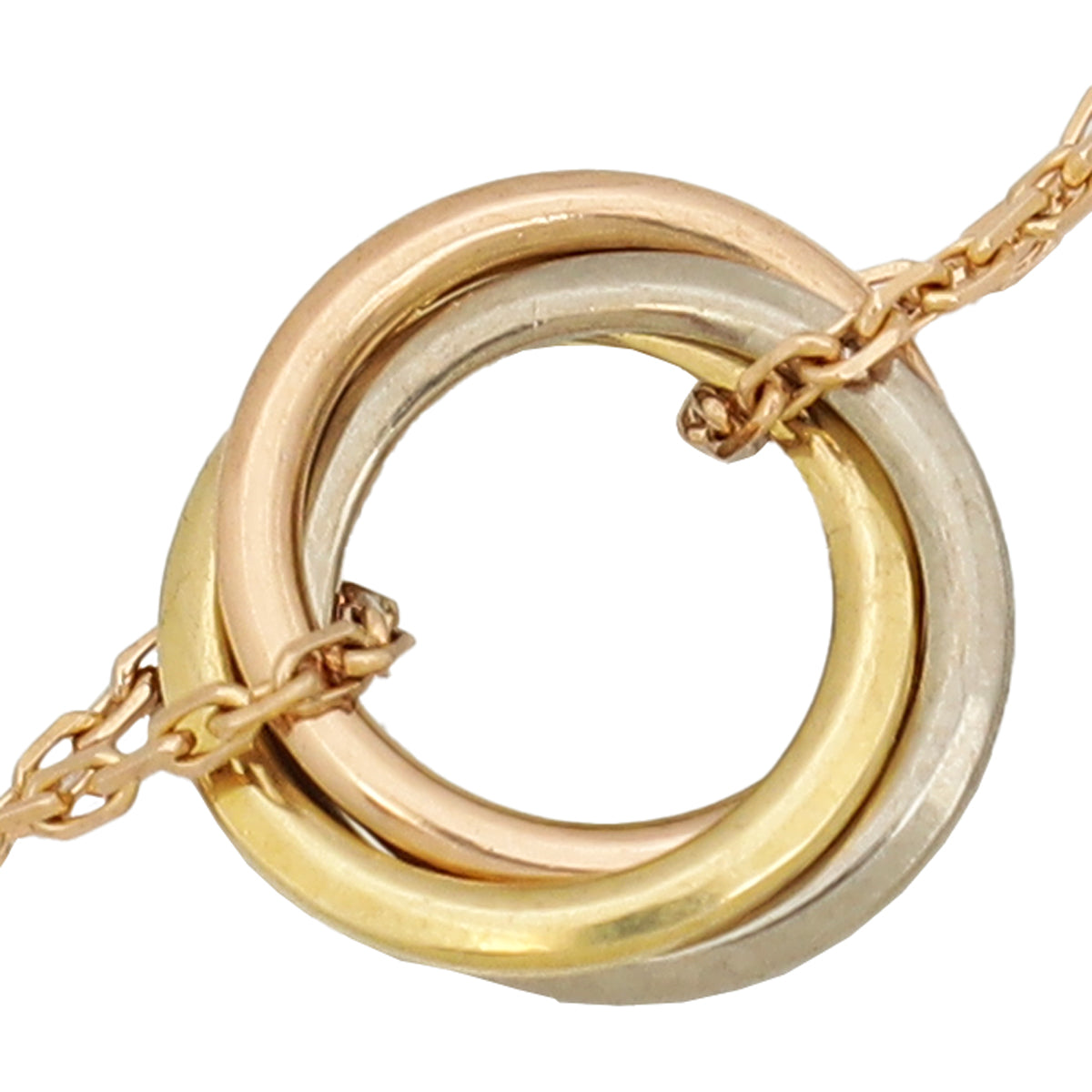 Cartier 18K Trinity Bracelet On Chain